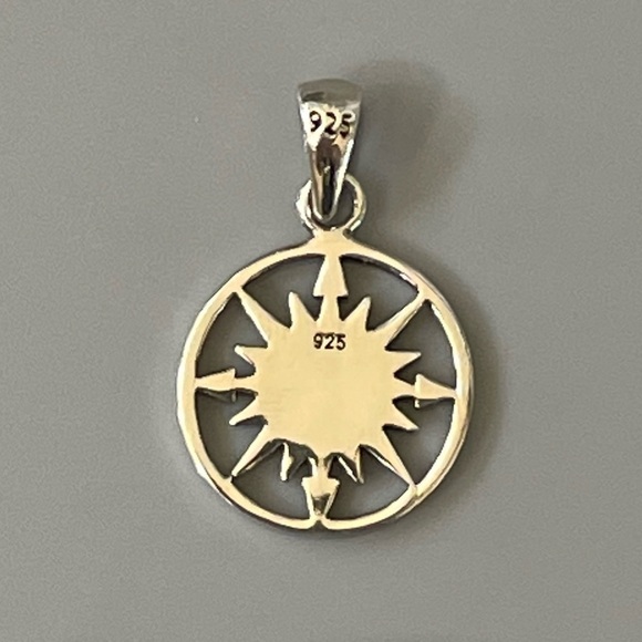 Sterling Silver Compass Pendant - Picture 4 of 4